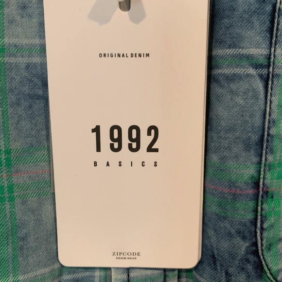 zip code 1992 Button Down Shirt - Picture 2 of 4
